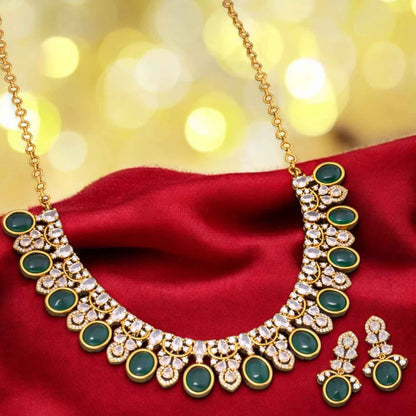 Emerald Rajasi Victorian Jewellery Set - New Arrival