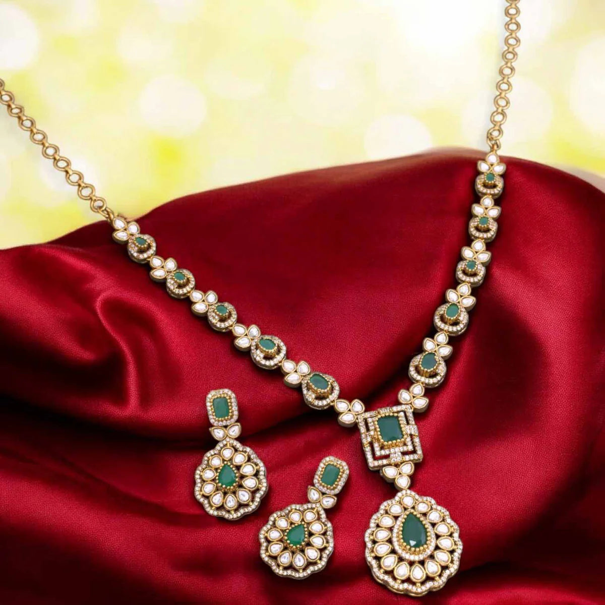 Emerald Diona Victorian Jewellery Set - New Arrival