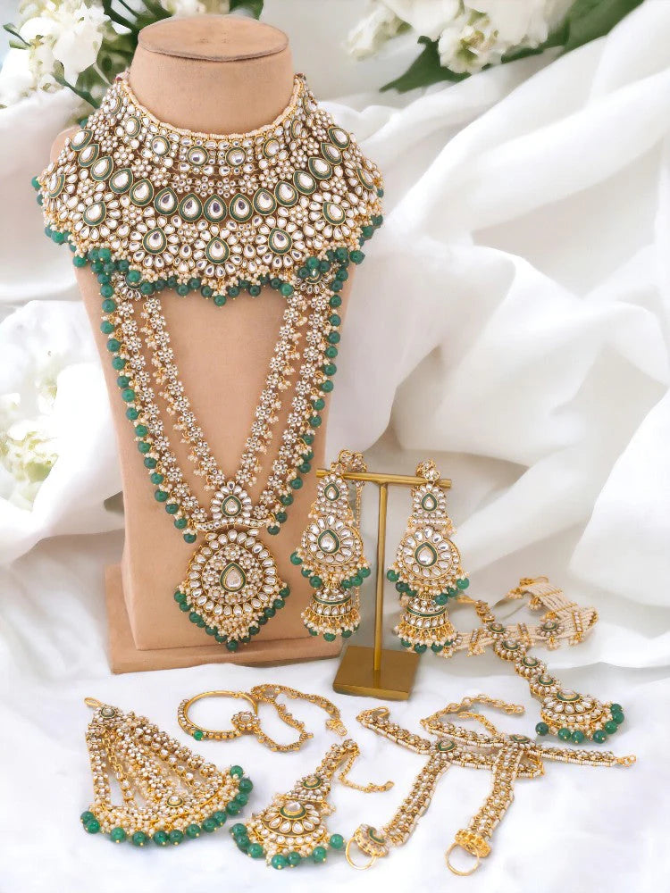 Emerald Janani Bridal Jewellery Set