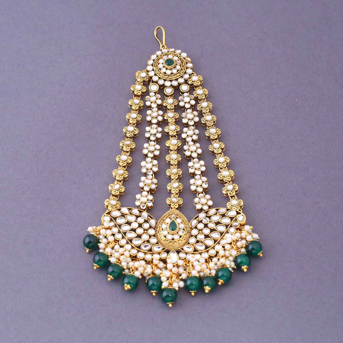 Emerald Shreyani Bridal Jewellery Set