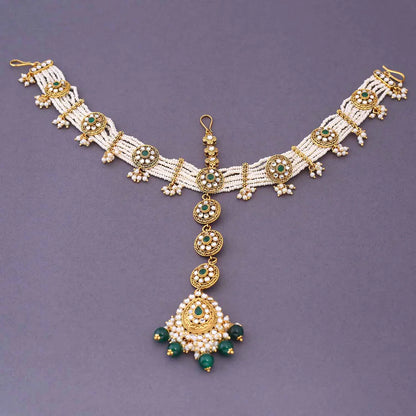 Emerald Shreyani Bridal Jewellery Set