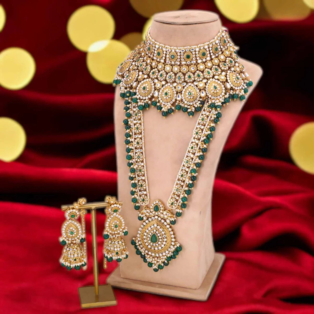 Emerald Shreyani Bridal Jewellery Set