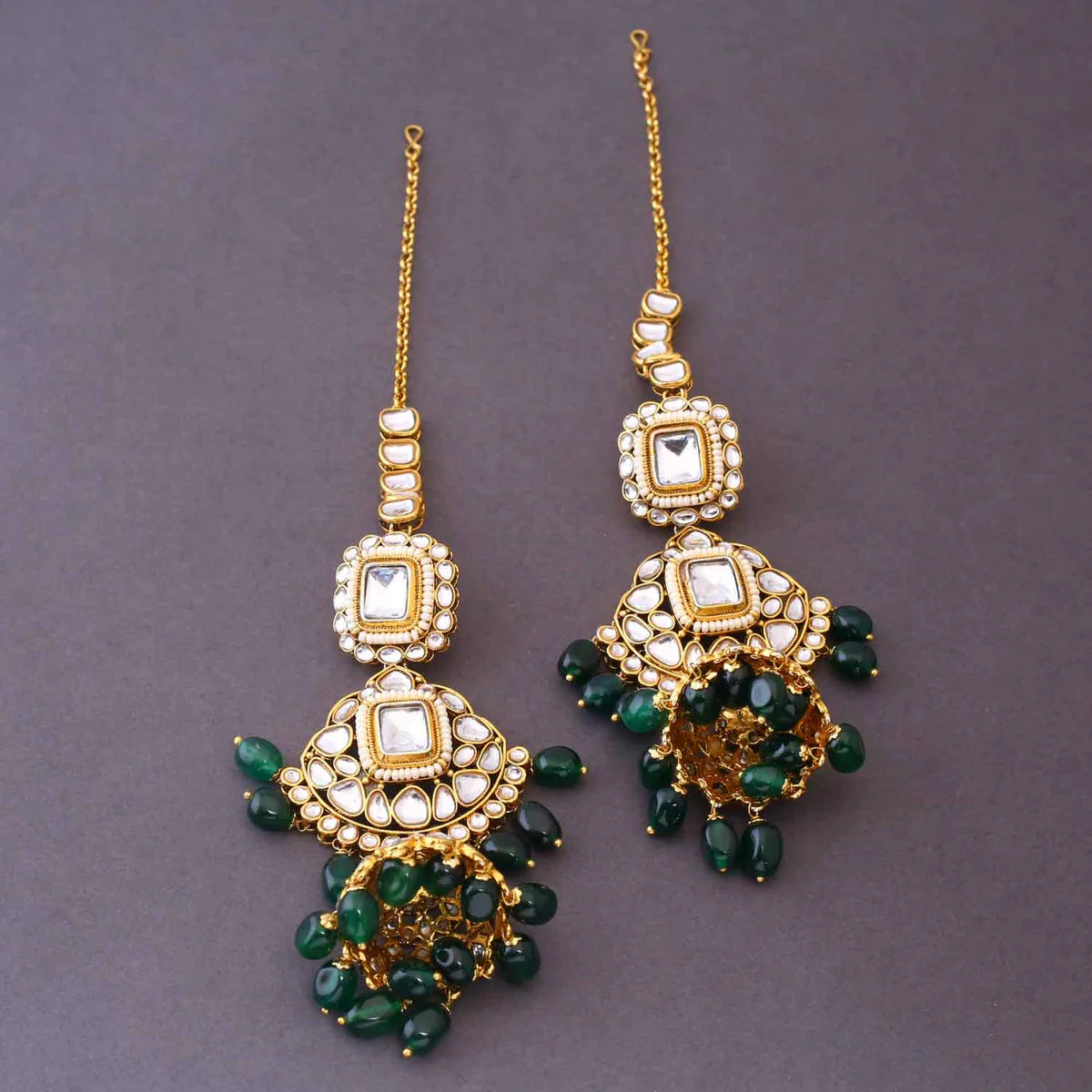 Emerald Vishalakshi Bridal Jewellery Set