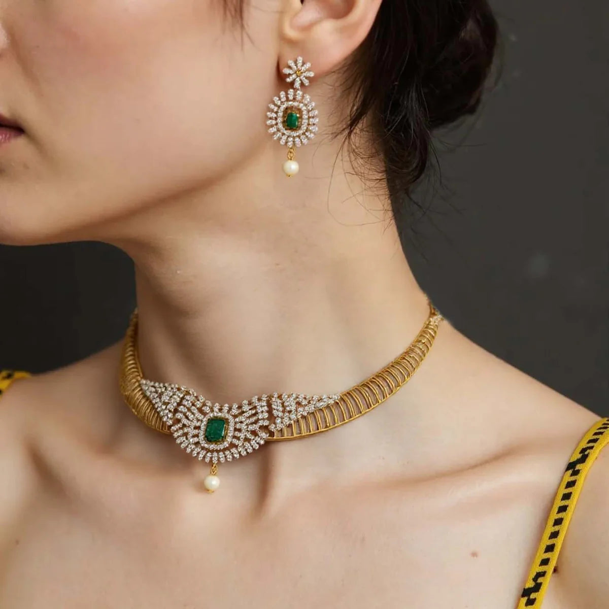 Multicolor Avni Hasli Victorian Jewellery Set - New Arrival