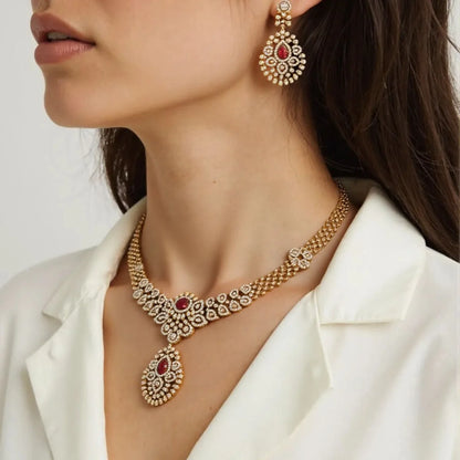 Multicolor Reyna Hasli Victorian Jewellery Set - New Arrival