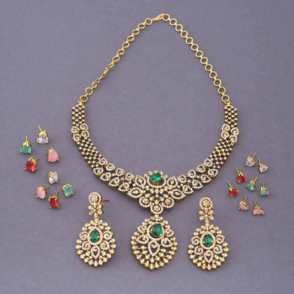 Multicolor Reyna Hasli Victorian Jewellery Set - New Arrival