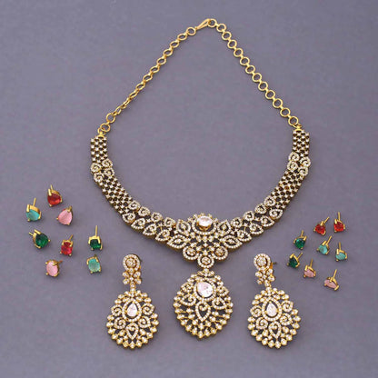 Multicolor Reyna Hasli Victorian Jewellery Set - New Arrival