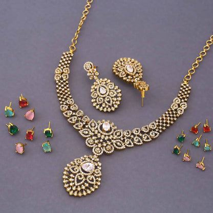 Multicolor Reyna Hasli Victorian Jewellery Set - New Arrival