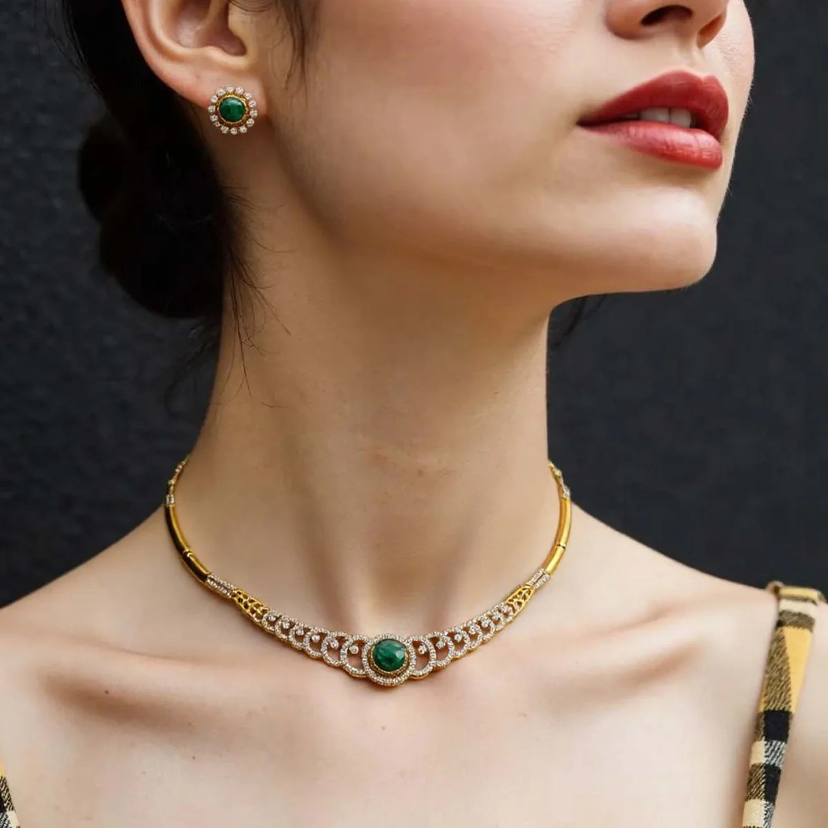 Multicolor Tisya Hasli Victorian Jewellery Set - New Arrival