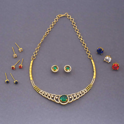Multicolor Tisya Hasli Victorian Jewellery Set - New Arrival