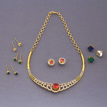 Multicolor Tisya Hasli Victorian Jewellery Set - New Arrival