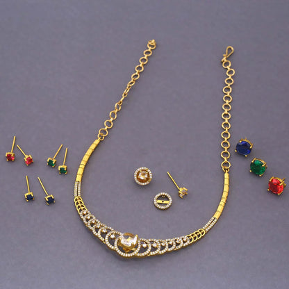 Multicolor Tisya Hasli Victorian Jewellery Set - New Arrival