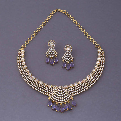 Purple Tarini Hasli Victorian Jewellery Set - New Arrival