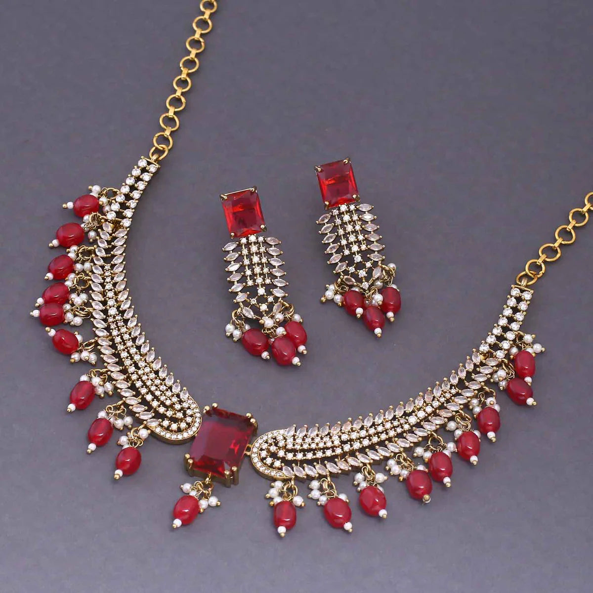 Rani Oorja Hasli Victorian Jewellery Set - New Arrival