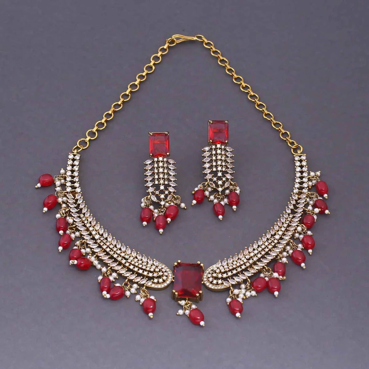 Rani Oorja Hasli Victorian Jewellery Set - New Arrival